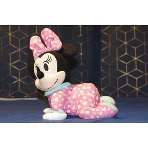 Disney Just Play BABY MINNIE MOUSE Musical‎ Crawling Pal Plush Pink w/ Hearts